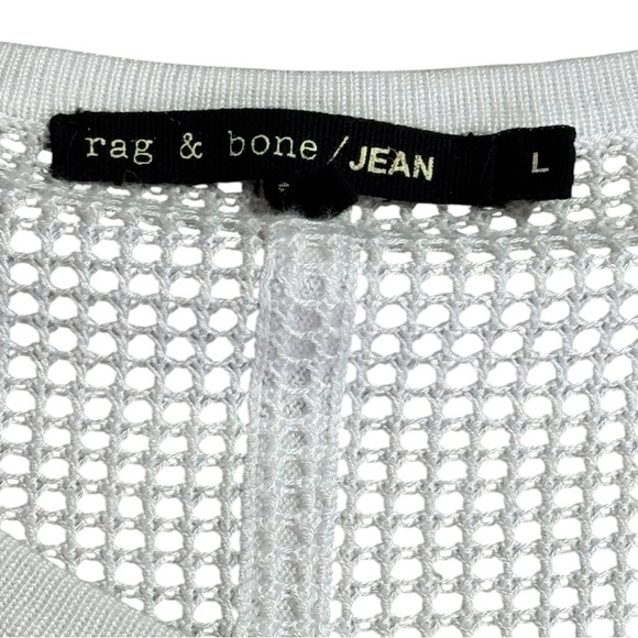 Rag & Bone Odette Short Sleeve Mesh Knit Top size L - Picture 5 of 9